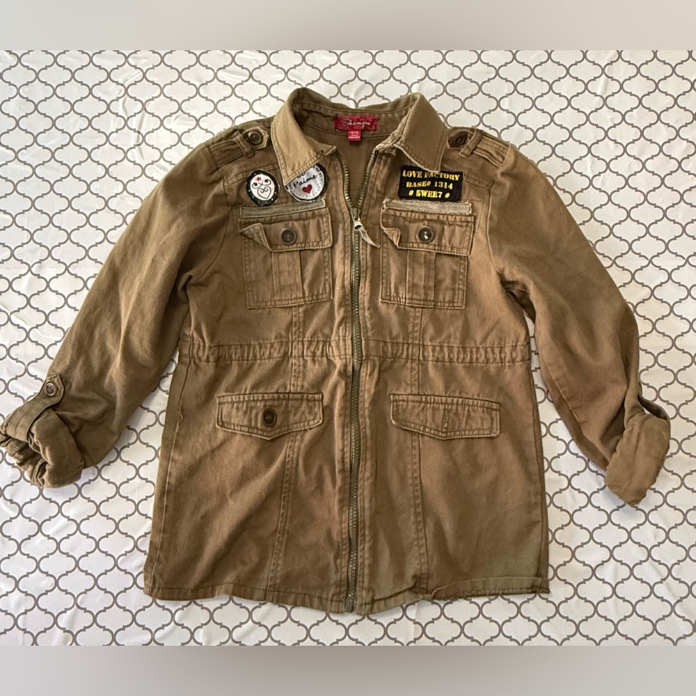 Brown‎ utility jacket girls 14/16